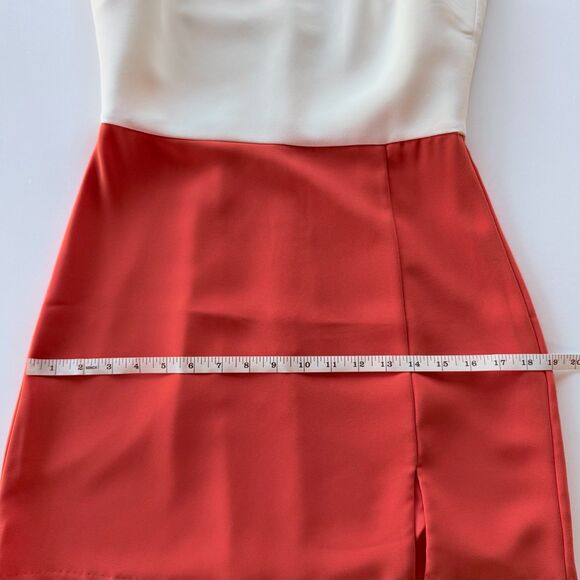 NWT Amanda Uprichard Augusta Sleeveless Mini Tennis Dress in White & Orange Sz S - Picture 16 of 16